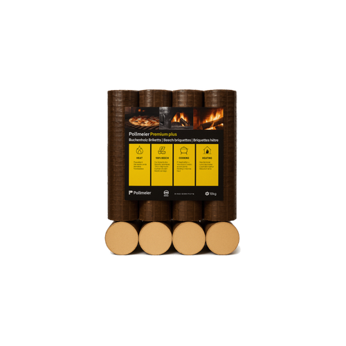 Briquettes 100% Hêtre Premium - 960kg (96 sacs de 10 kg)