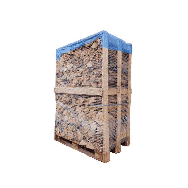 Palette de 2st de bois de chauffage sec séchoirs G1H1 - prêt à l'emploi - mélange feuillus
