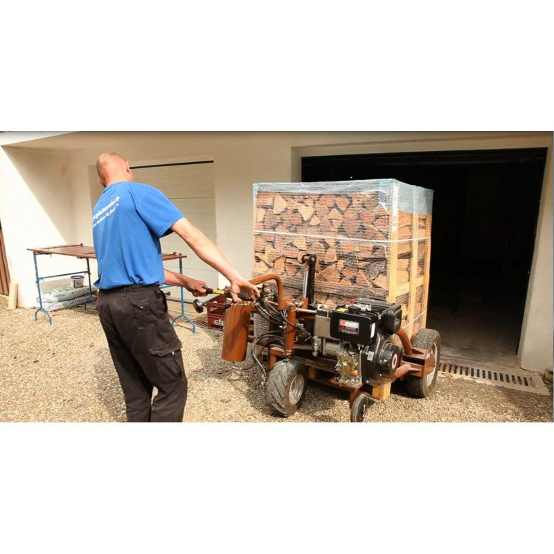 Palette de 2st de bois de chauffage sec séchoirs G1H1 - prêt à l'emploi - mélange feuillus